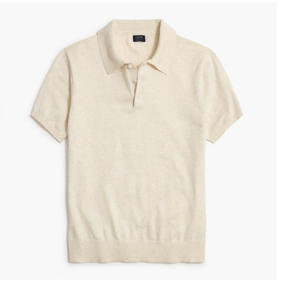 J. Crew Men's Light Beige Polo Shirt - Picture 7 of 7